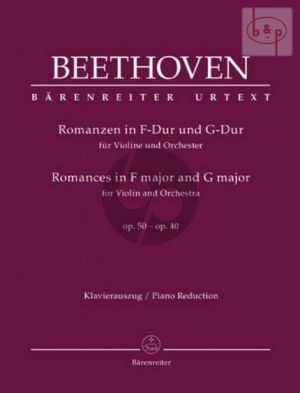 2 Romances Op.40 F-major and Op.50 G-major Violin and Piano