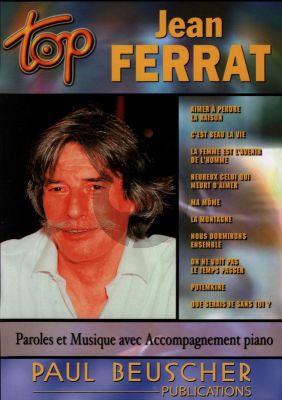 Ferrat Top Jean Ferrat Piano et Chant (ou Guitare)