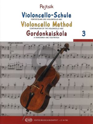 Violoncello Method Vol.3 (with Piano Accomp.) (hun./germ./engl.)