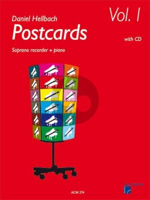 Postcards (Sopranblfl.-Klavier) (Bk-Cd)