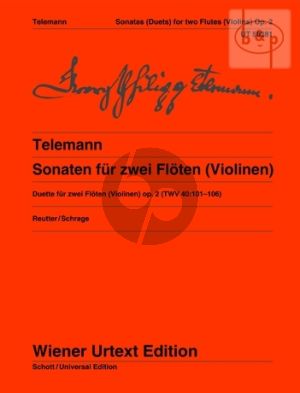 6 Sonaten Op.2 TWV 40:101 - 106 2 Flutes(Violins)