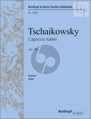 Capriccio Italien Op.45 fur Orchester Studien Partitur / Study Score