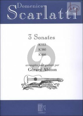 Scarlatti 3 Sonates Guitar (transc. Gerard Abiton)