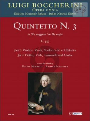 Quintetto No.3 B-flat major G.447 (2 Vi.-Va.- Vc.-Guitar