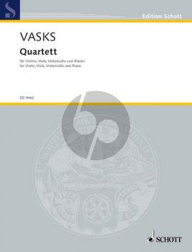 Vasks Quartet (Violin, Viola, Cello and Piano) (Score and Parts)
