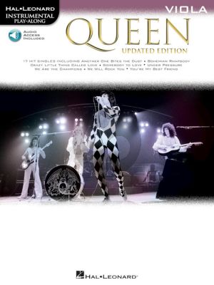 Queen 17 Songs Instrumental Play-Along for Viola (updated edition) (Book with Audio online)