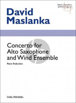 Concerto Alto Saxophone with Wind Ensemble Edition for Alto Saxophone and Piano