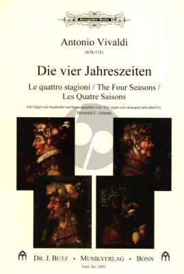 Vivaldi Die 4 Jahreszeiten / 4 Seasons arrangiert fur Orgel (Arrangiert von Heinrich E.Grimm)