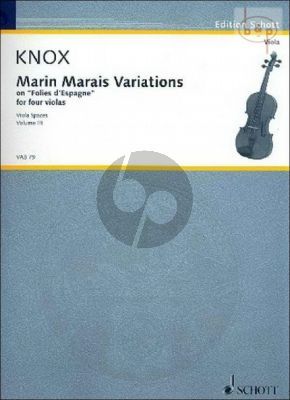 Marin Marais Variations on "Folies d'Espagne" (4 Violas)