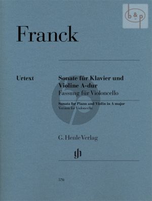 Sonata A-major (orig. Violin) Violoncello - Piano