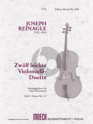 Reinagle Leichte Violoncello Duette Vol.1 (No.1 - 7) (for the use of beginners) (Huttenbach)