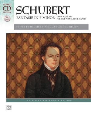 Schubert Fantasie f-minor Op.103 D.940 for Piano 4 Hands Book with Cd (edited by Maurice Hinson and Allison Nelson)