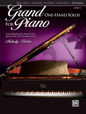 Bober Grand One-Hand Solos Vol.5 8 intermediate Pieces for Right or Left Hand alone (8 intermediate Pieces for Right or Left Hand alone)