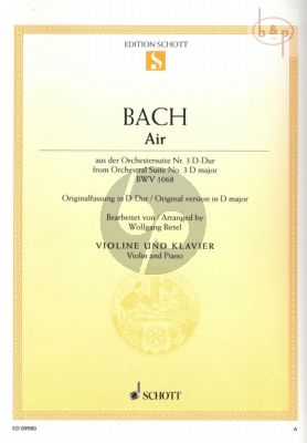 Air (from Orchestral Suite No.3 BWV 1068) (Violin original version in D-major