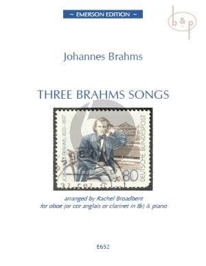 3 Brahms Songs for Oboe [Cor Anglais/Clarinet in Bb] and Piano
