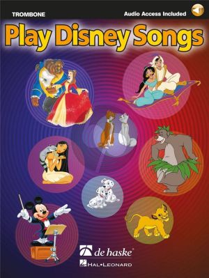 Play Disney Songs for Trombone -Bass Clef Book with Audio Online (arr. Jaap Kastelein)