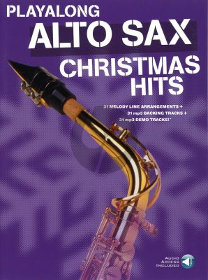 Album Christmas Hits for Alto Saxophone Play-Along Book with Audio Online