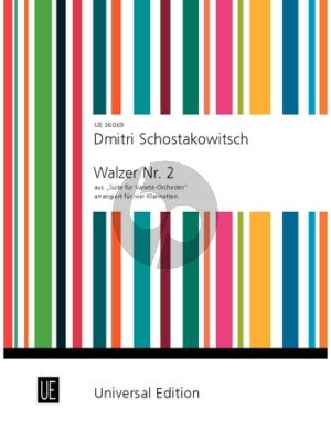 Shostakovich Waltz No.2 3 Clarinets [Bb] - Bass Clarinet (Score/Parts) (from Jazz-Suite No.2) (arr. Stefan Potzmann)