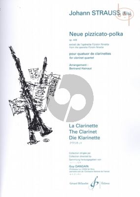 Neue Pizzicato Polka Op.449 (3 Clar.[Bb]- Bass Clar.) (Score/Parts) (arr. Betrand Hainaut)