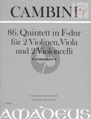 Quintet No.81 e-minor (2 Vi.-Va.- 2 Vc.) (Score/Parts)