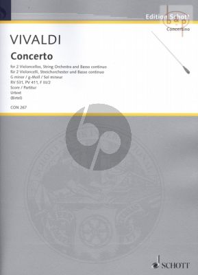 Concerto g-minor RV 531 (PV 411 /F.III/ 2) 2 Violoncellos-String Orch.-Bc