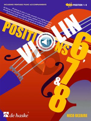 Dezaire Violin Positions 40 Speelstukken voor de 6e- 7e en 8e Positie (Bk- 2 CD's)