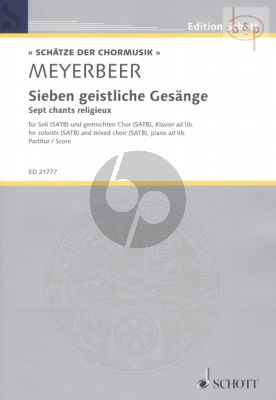 7 Geistliche Gesange (7 Chants Religieux) (SATB soli-SATB)