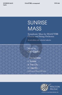 Gjeilo Sunrise Mass SSAATTBB Vocal Score