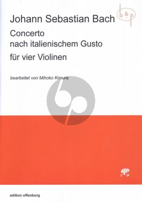 Concerto nach italienischem Gusto BWV 971 for 4 Violins