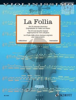 La Follia Violine und Klavier (Violinissimo Vol. 2)