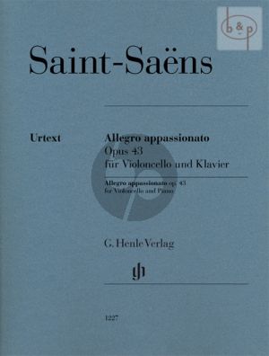 Saint-Saens Allegro Appassionato Op.43 Violoncello and Piano (edited by Peter Jost) (Henle-Urtext)