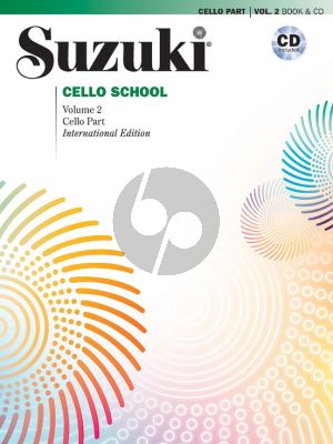 Suzuki  Cello School Vol.2 Cello Part International Edition Book with Cd