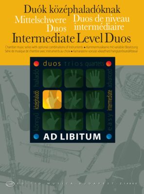 Album Intermediate Level Duos (in any combination) Score and Parts (edited by Laszlo Zemplenyi and Andras Soos)