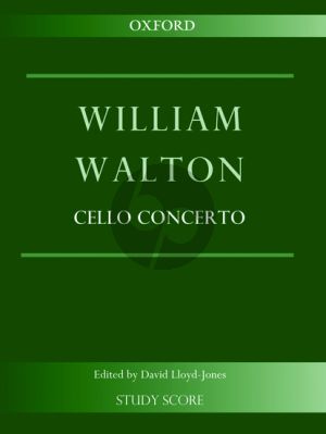 Walton Concerto for Violoncello and Orchestra Study Score (edited by Davis Lloyd-Jones)