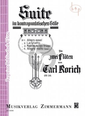 Suite im Kontrapunktischen Stile Op.38 2 Flutes