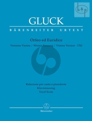 Orfeo ed Euridice (Vienna Version 1762) (Vocal Score) (edited by A.Am. Abert and Ludwig Finscher)