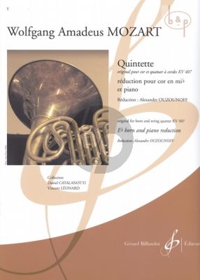 Quintet KV 407 (Horn-Strings) (Horn[Eb]-Piano) (piano reduction by Alexandre Ouzounoff)