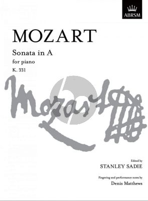 Mozart Sonata A-major KV 331 Piano (edited by Stanley Sadie)