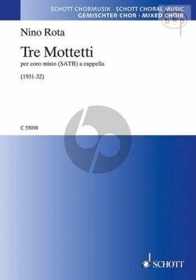 3 Motetti (1931 - 32) SATB