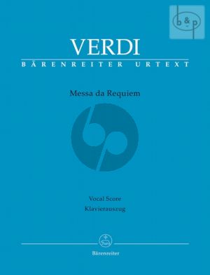 Messa da Requiem for Soli, Choir and Orchestra Vocal Score