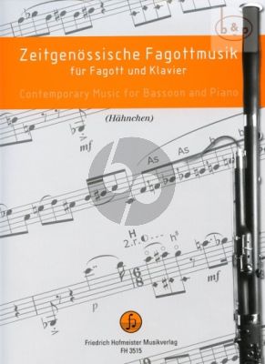 Zeitgenossische Fagottmusik Fagott und Klavier (Dieter Hahnchen)