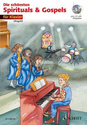 Die Schonsten Spirituels & Gospels (Piano) (Bk-Cd)
