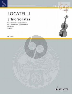 3 Trio Sonatas Op. 8 No. 7 - 9 2 Violins and Bc
