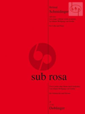 Sub Rosa Violoncello und Klavier