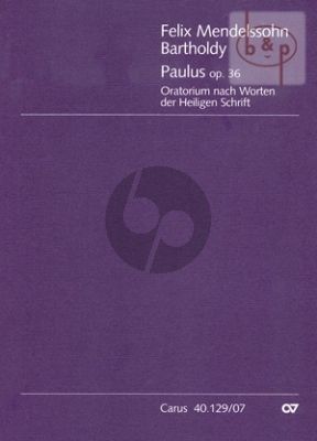 Paulus Op.36 (SATB[soli]-SATB[choir]-Orch.) (Study Score)
