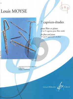 7 Caprices-Etudes for Flute and Piano (No.3 and 5 for Solo Flute)
