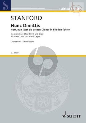 Nunc Dimittis Op.115 Lord, now lettest thou thy servant part in peace (SATB-Organ) (Choral Score)