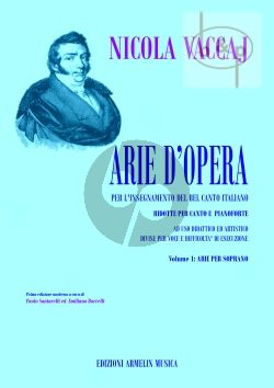Arie d'Opera per l'insegnamento del Bel Canto Italiano Vol.1 Arie per Soprano