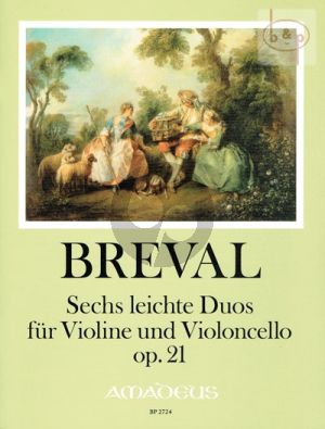 6 leichte Duos Op. 21 for Violin-Violoncello [Bassoon] - Parts