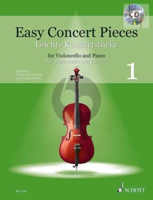 Easy Concert Pieces Vol.1 for Violoncello and Piano Book with Audio Online